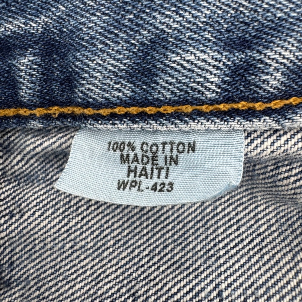 Levis 501 Original Fit Jeans Mens 30x30 (29x29) Blue Denim Button Fly Straight - Picture 10 of 16
